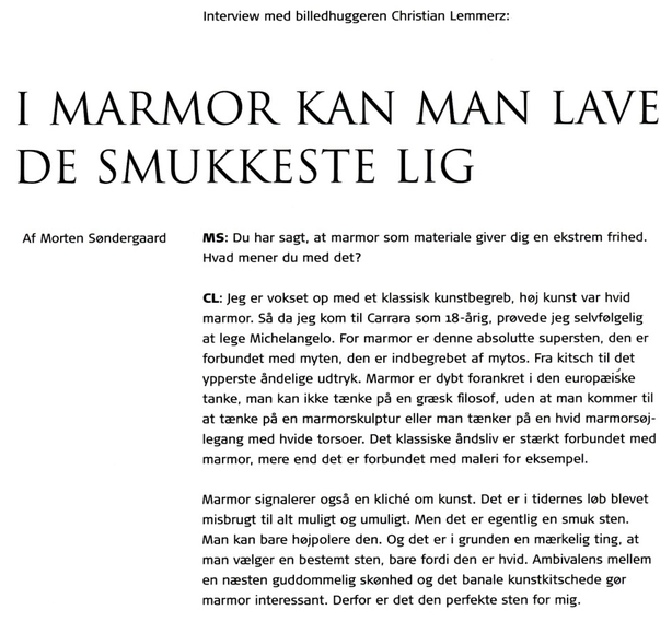I marmor kan man lave de smukkeste lig